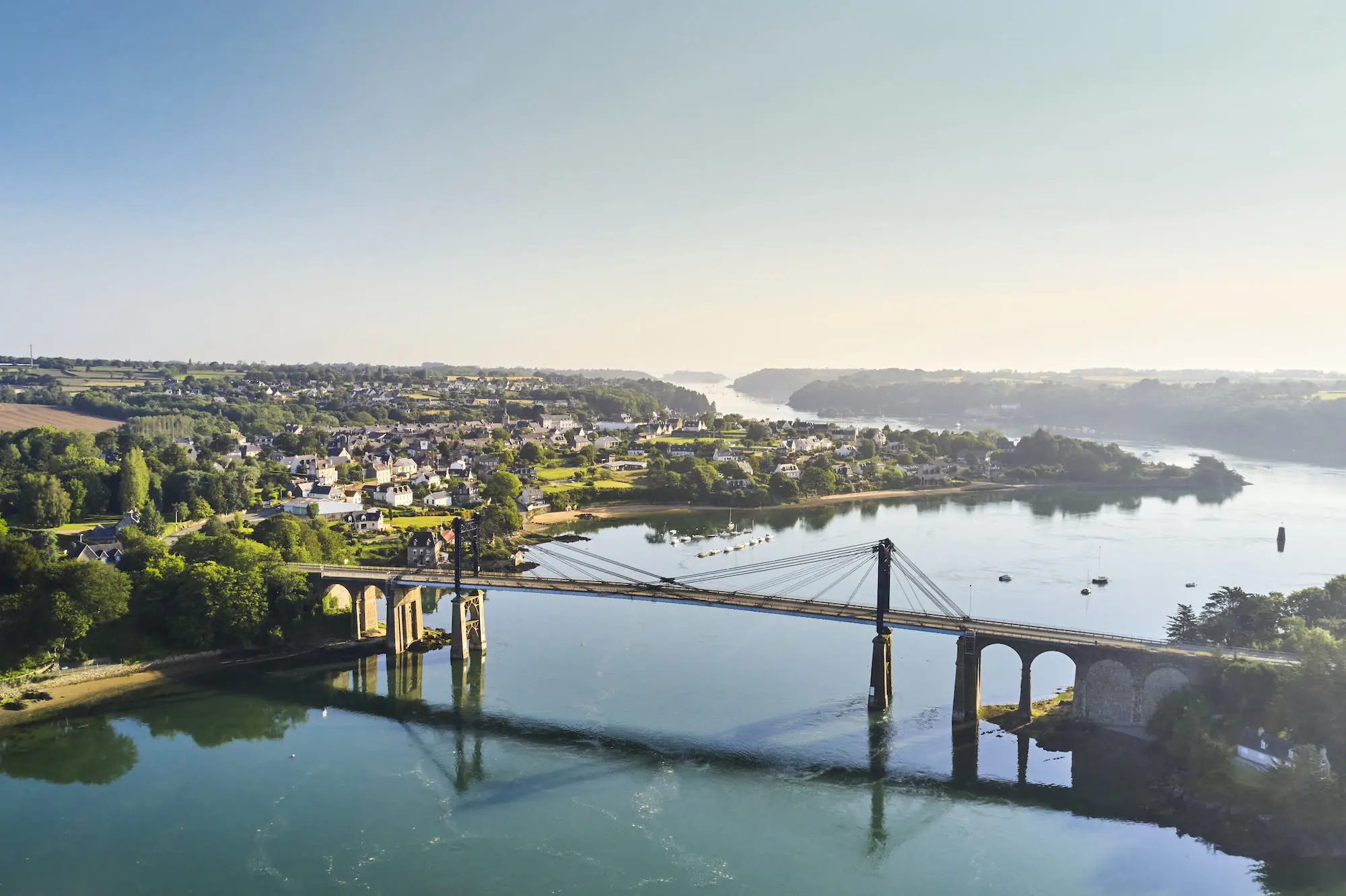 Vue aérienne de Lézardrieux
